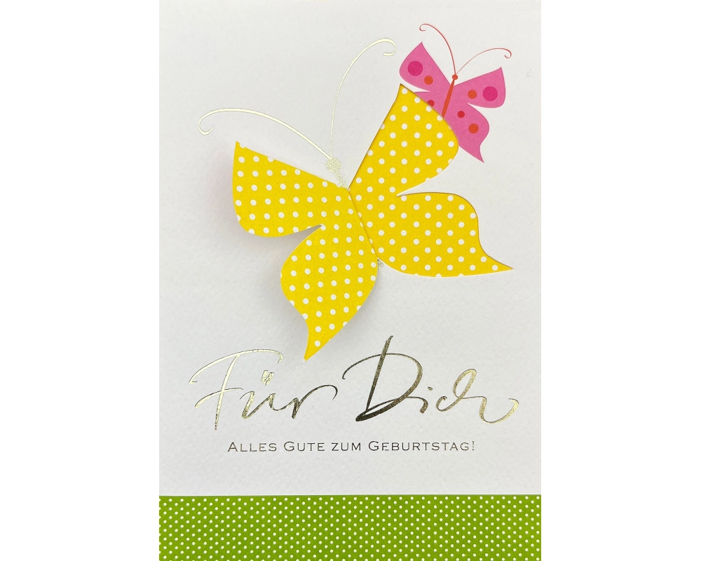 ABC Geburtstagskarte Schmetterling 1120006100 B6