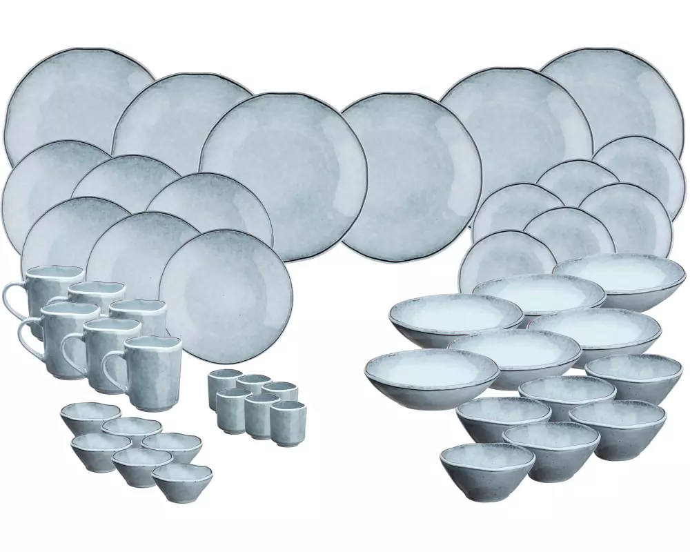 Björn Speise-Service CLOUD Sturmgrau, 48-teilig