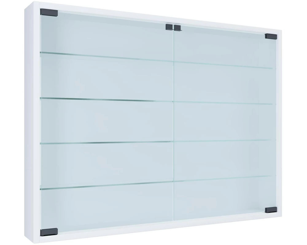VCM Vitrine Mandosa L 80 x 60 cm, Weiss