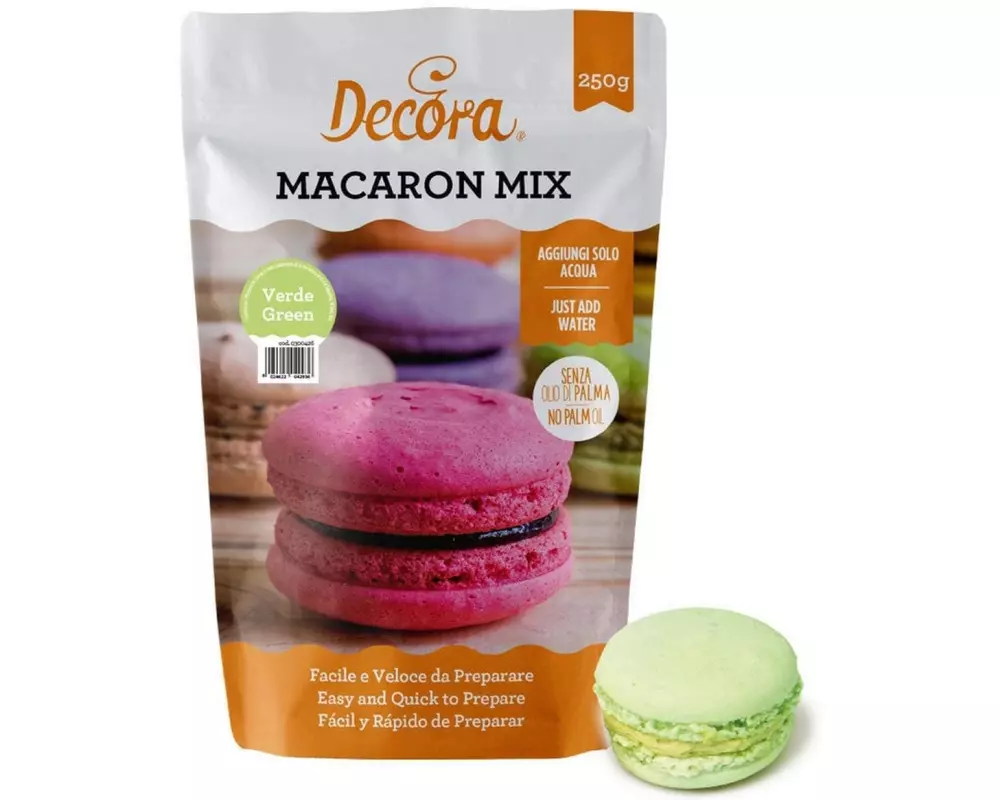 Decora Macaron Backmischung grün 250 g
