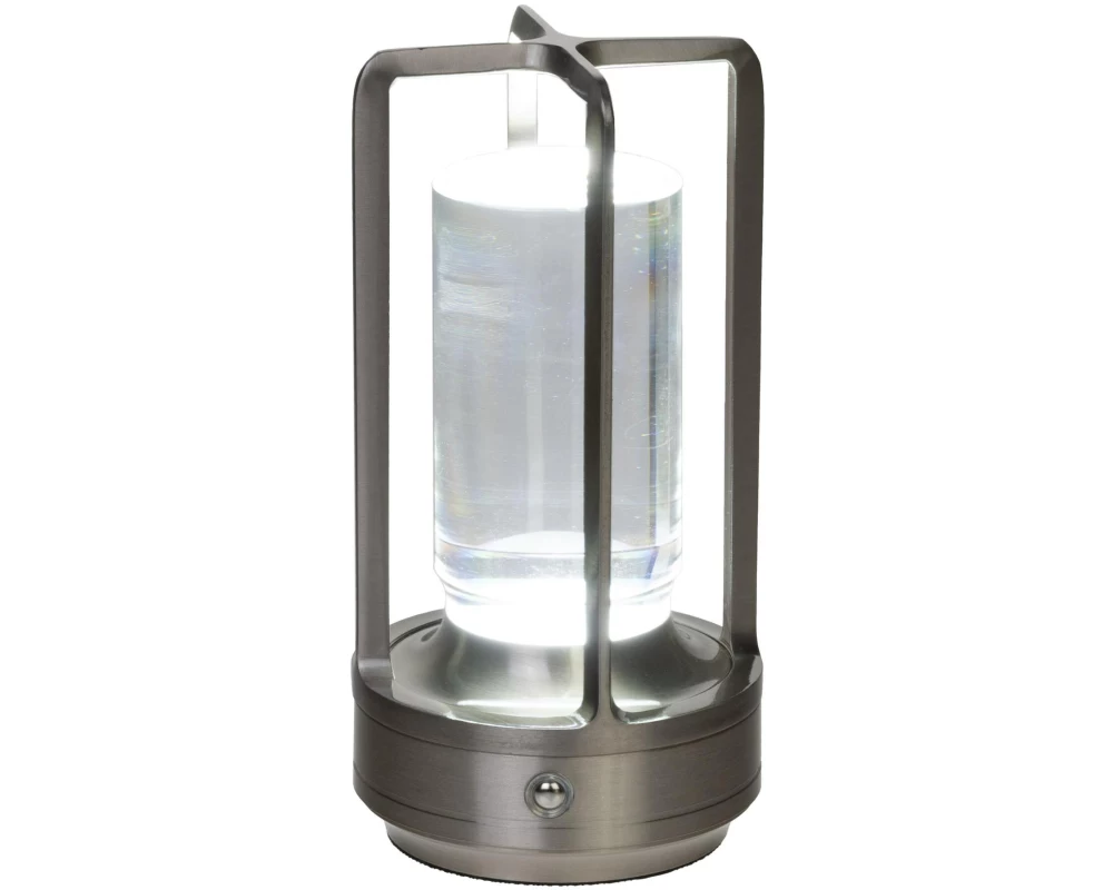 COCON USB-Tischleuchte Laterne, Silber