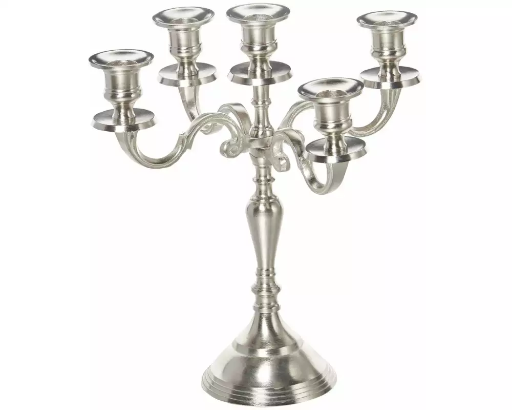 balthasar Kerzenständer Silber, 26 x 28 cm
