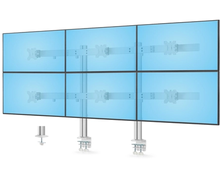 SIX-MONITOR DESK MOUNT/MAX 32