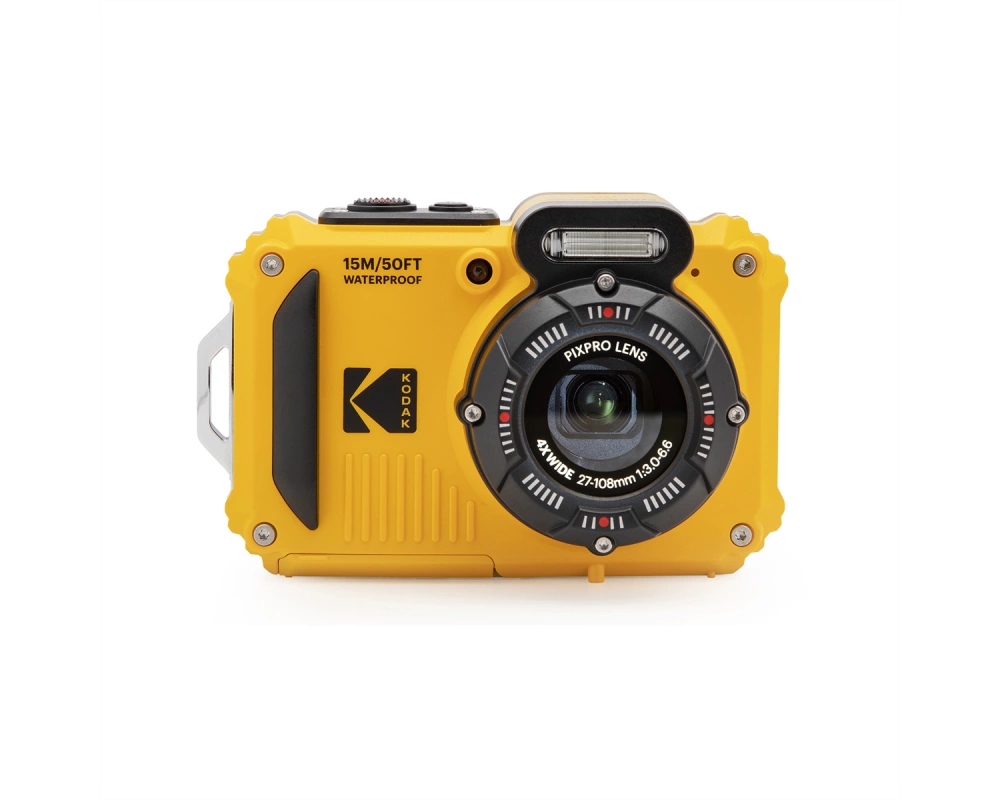 Kodak Unterwasserkamera WPZ2, gelb, 4x opt. Zoom, 15m, 16MP, WiFi, HD Video
