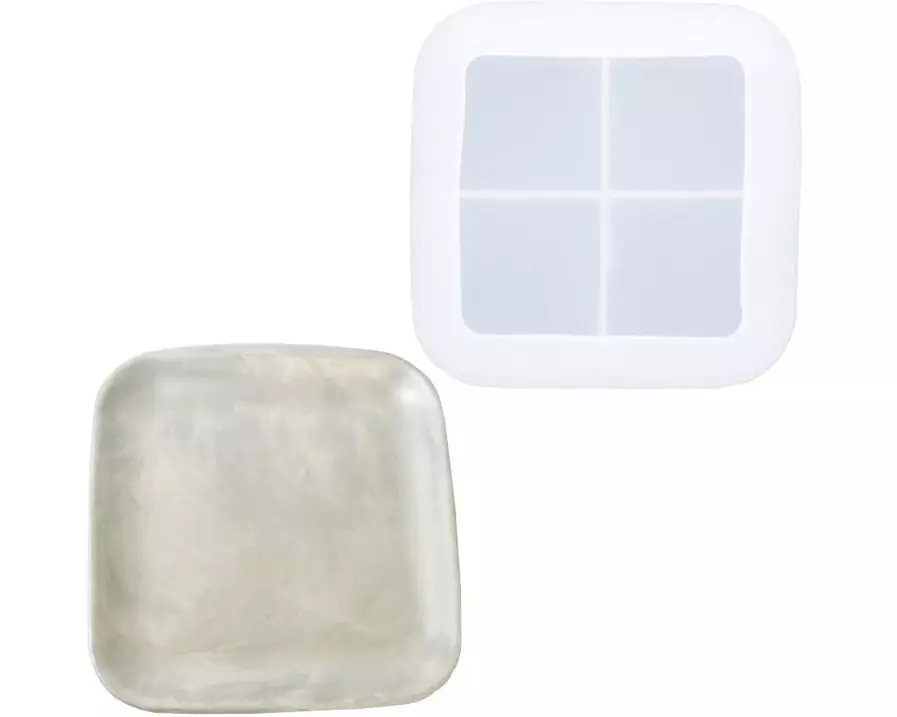 Jesmonite Giessform Schale, 11 x 11 cm