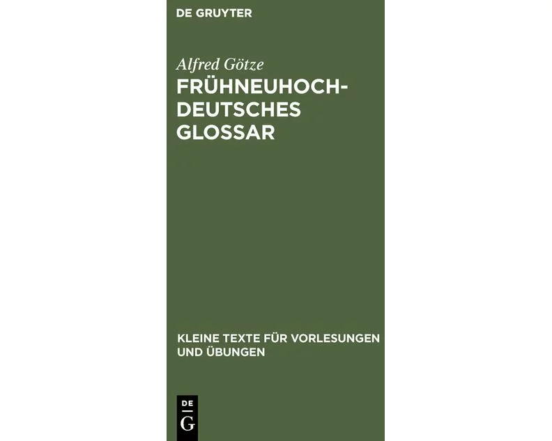 Frühneuhochdeutsches Glossar
