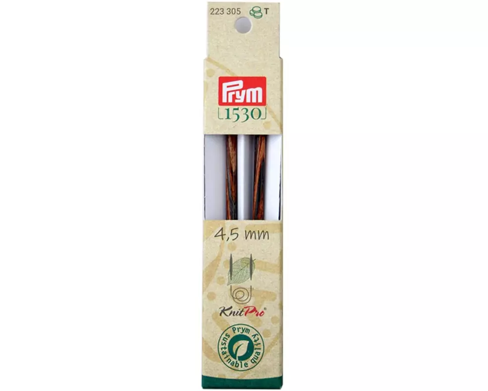 Prym 1530 Stricknadelspitzen Natural, lang 4.50 mm, 11.6 cm