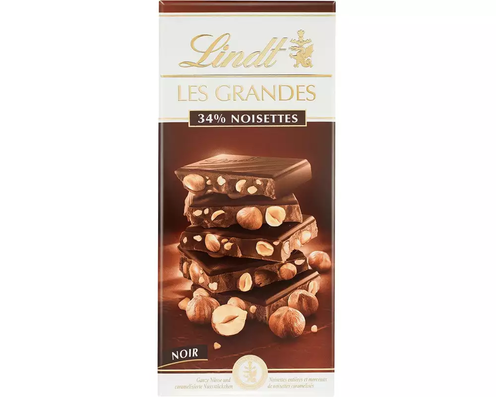 Lindt Tafelschokolade Les Grandes Dunkel Nuss 150 g
