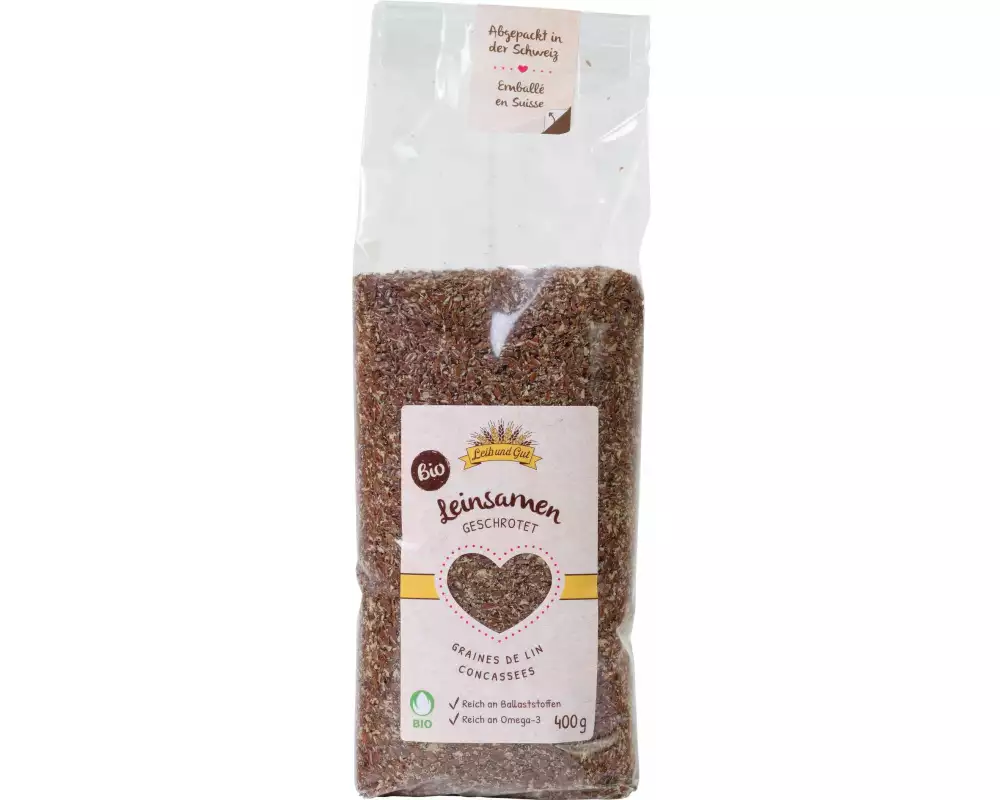 Leib und Gut Bio Leinsamen geschrotet 400 g