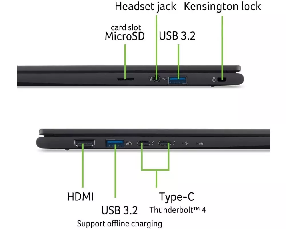 Acer Notebook Travelmate P614-55, Ultra 7 355, W11P, 14"