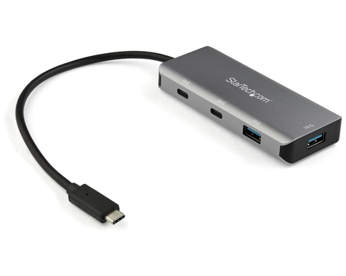 StarTech.com HB31C2A2CB Schnittstellenhub USB 3.2 Gen 2 (3.1 Gen 2) Type-C 10000 Mbit/s Schwarz, Grau