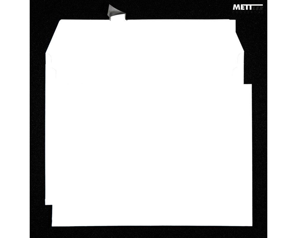 METTLER Couvert ohne Fenster B4 9098 120g, ultraweiss 200 Stk.