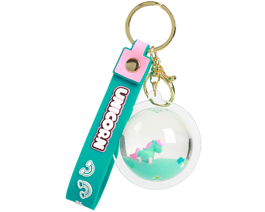I-TOTAL Schlüsselanhänger Kugel XL2793D Unicorn mint