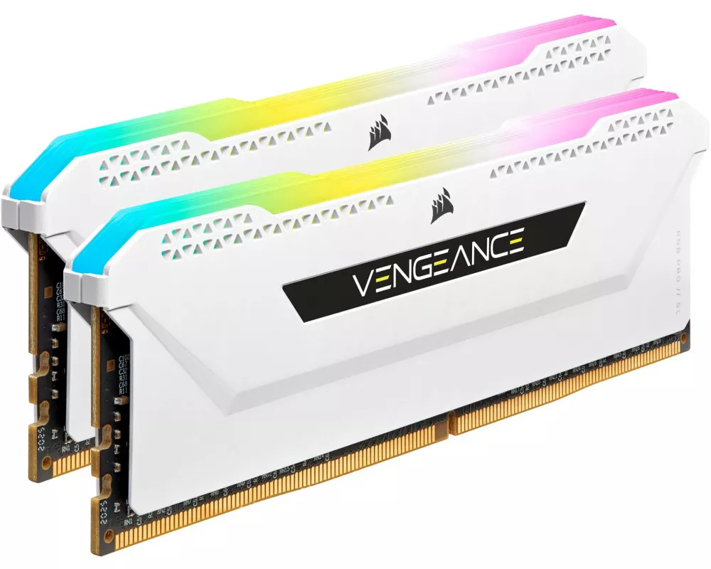 Corsair DDR4-RAM Vengeance RGB PRO SL White iCUE 3200 MHz 2x 16 GB