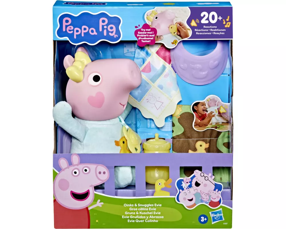 Hasbro Spielzeugfigur Peppa Pig Grunz und Kuschel Evie