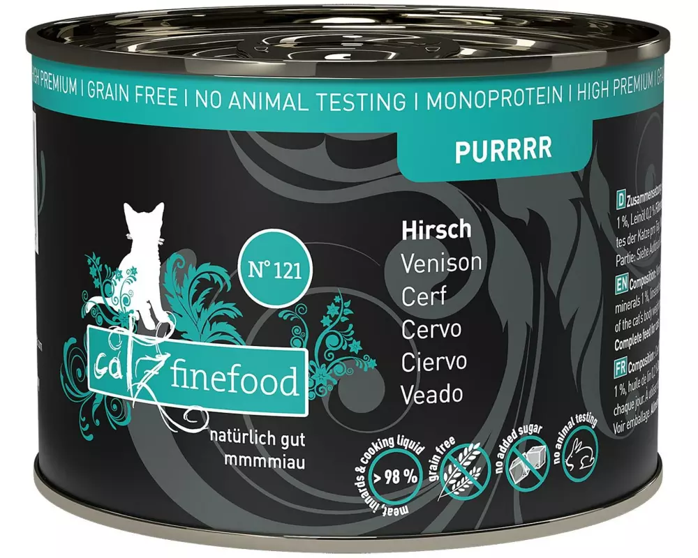 catz finefood Nassfutter Purrrr No.121 Hirsch, 200 g