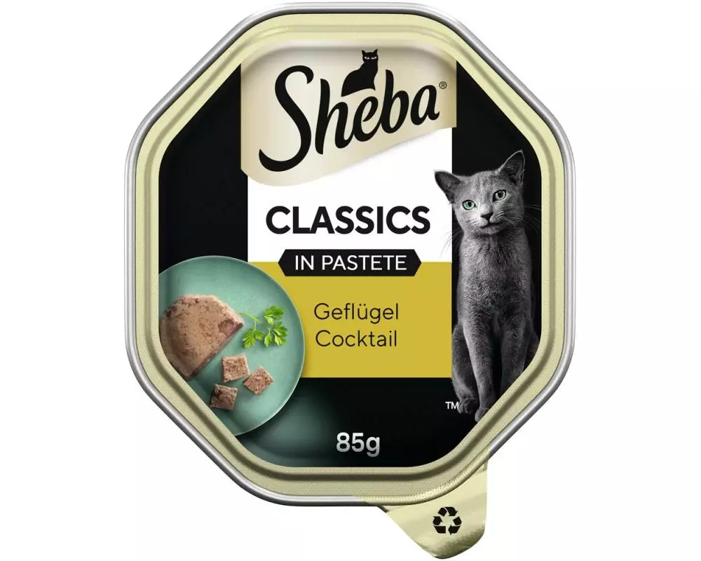 Sheba Classics Schale Geflügel Pastete 22 x 85g