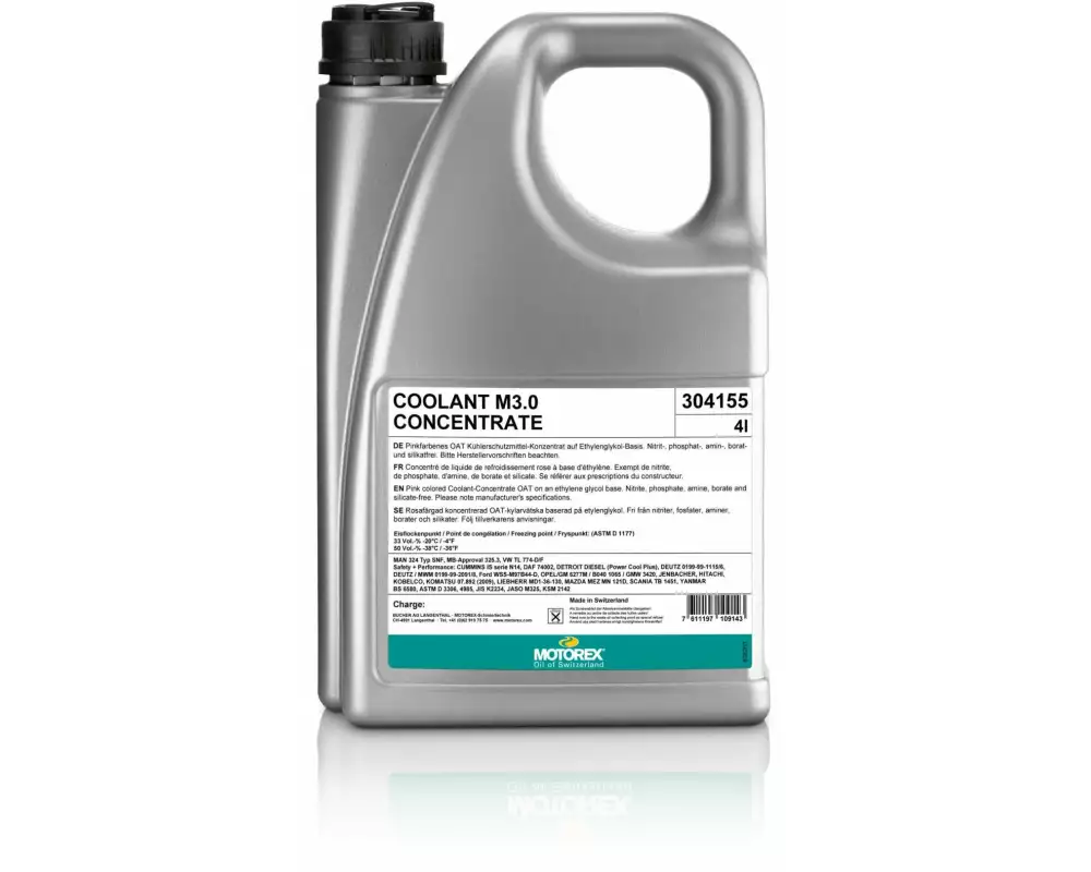 Motorex Kühlerschutzmittel COOLANT M3.0 4 l