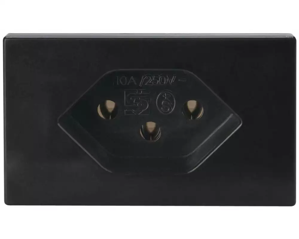 STEFFEN Steckdose FLF 1x T13, Schwarz