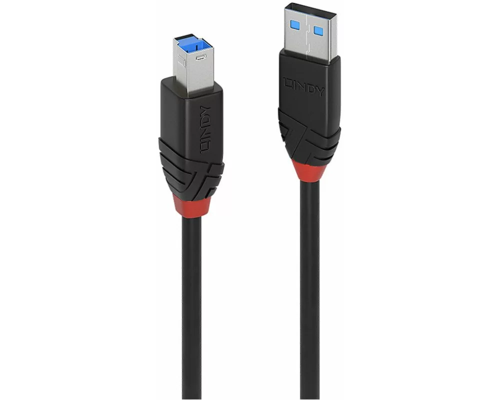 LINDY 10m USB 3.0, Active Cable, Slim, USB Type A Male to USB Type B Male