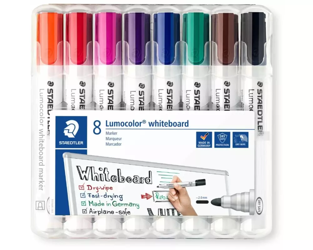 Staedtler Lumocolor 351 8er-Set, Rundspitze
