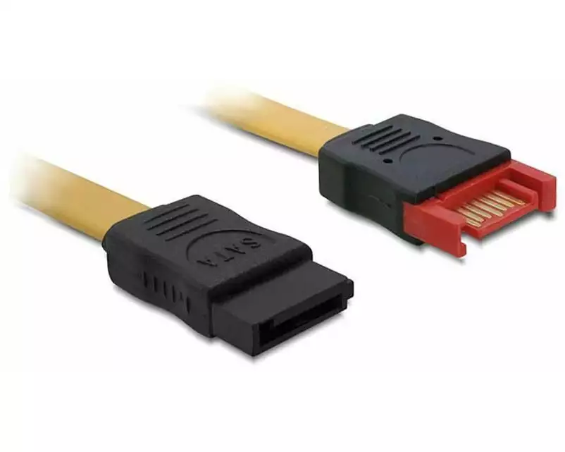 Delock SATA3-Kabel gelb, Verlängerung 50 cm