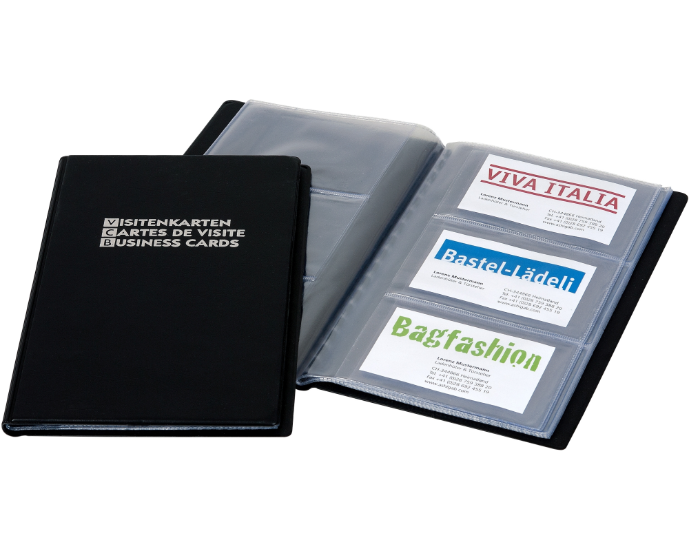 DUFCO Visitenkartenalbum 5138.003 23x13cm, schwarz