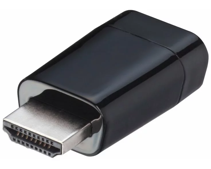 LINDY Video Adapter, HDMI/A-VGA M-F, black, supports resolutions up to 1080p and 1920x1200