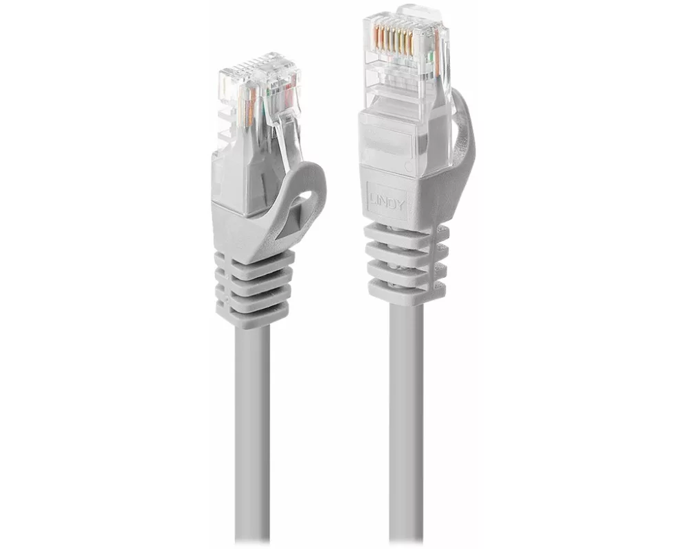 LINDY Basic Cat.6 U/UTP Cable, grey 1m
