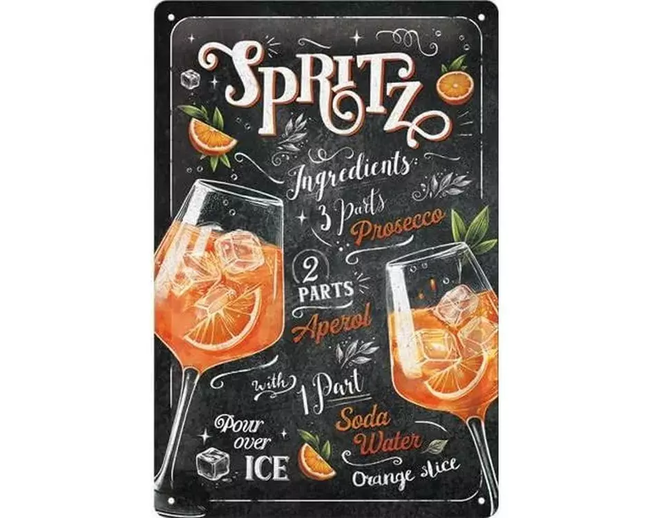 Nostalgic Art Schild Aperol Spritz Mehrfarbig