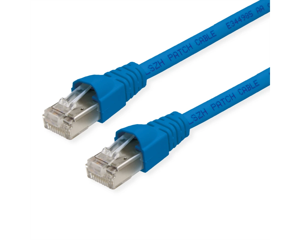 TELEGÄRTNER Patchkabel S/FTP, Cat.6A, LSOH, blau, 10 m