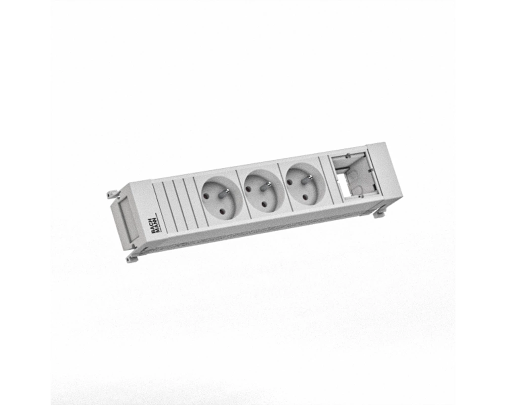 BACHMANN POWER FRAME 3xUTE 1xCM 0,2m GST18 RAL9010