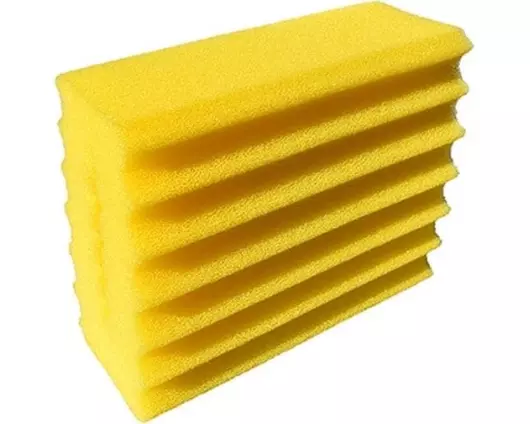 HEISSNER Filterschwamm für Kartusche, 30ppi gelb, fein