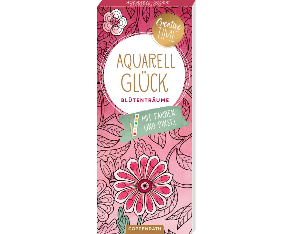 COPPENRATH Aquarell-Glück Ausmalblock 95368 Blütenträume 40 Seiten
