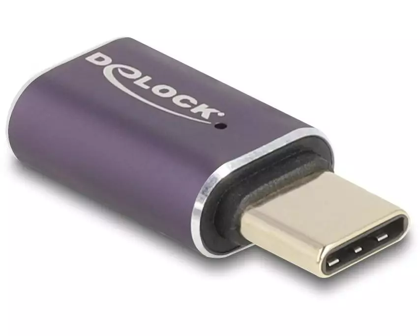 Delock USB-Adapter 40 Gbps Portschoner USB-C Stecker - USB-C Buchse