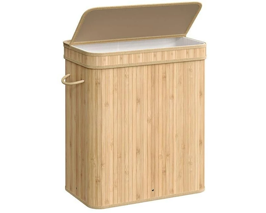 Songmics Wäschekorb 100 l, Nature