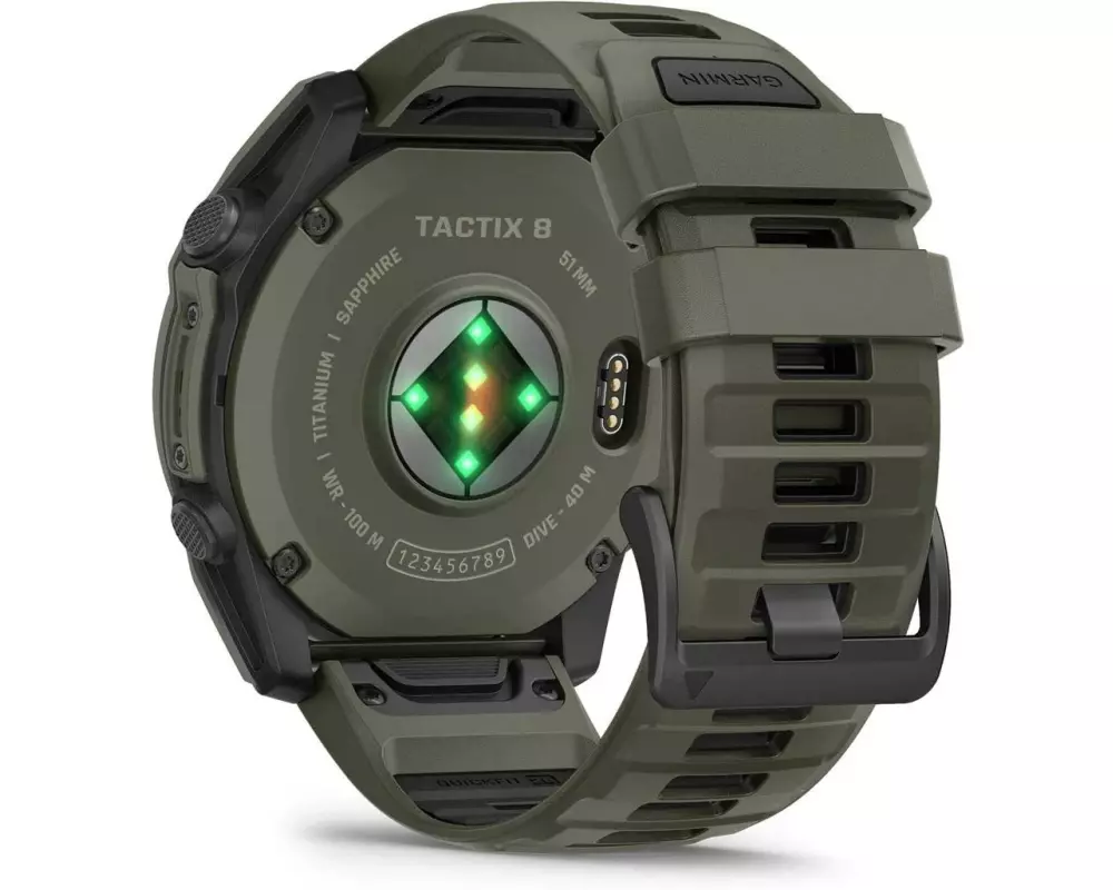 GARMIN GPS-Sportuhr Tactix 8 51 mm Olive Green