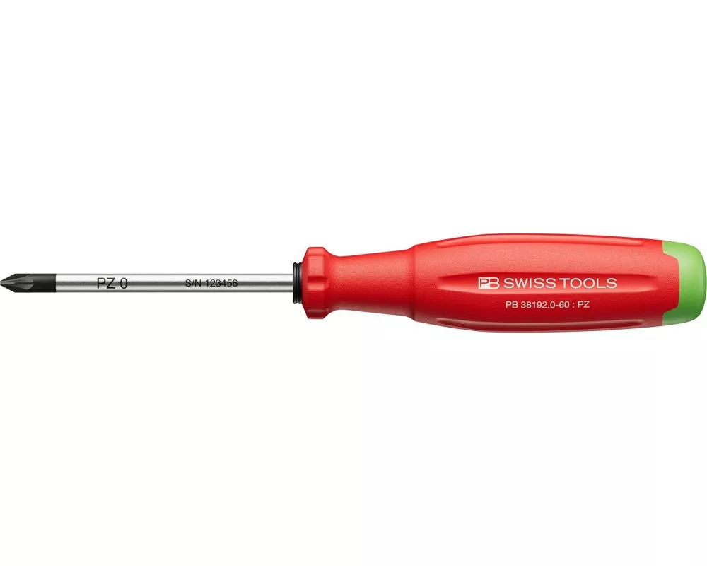 PB Swiss Tools Schraubenzieher 38192 SwissGrip Evo PZ 0