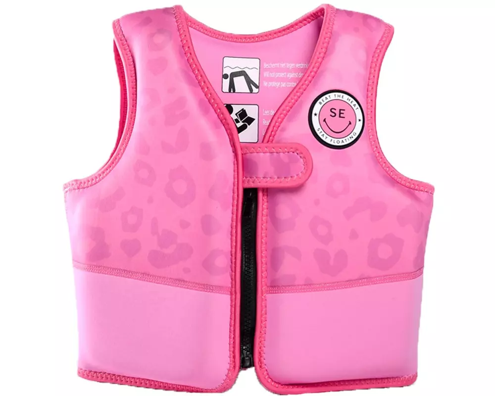 Swim Essentials Schwimmweste 4-6 Jahre Leopard Pink