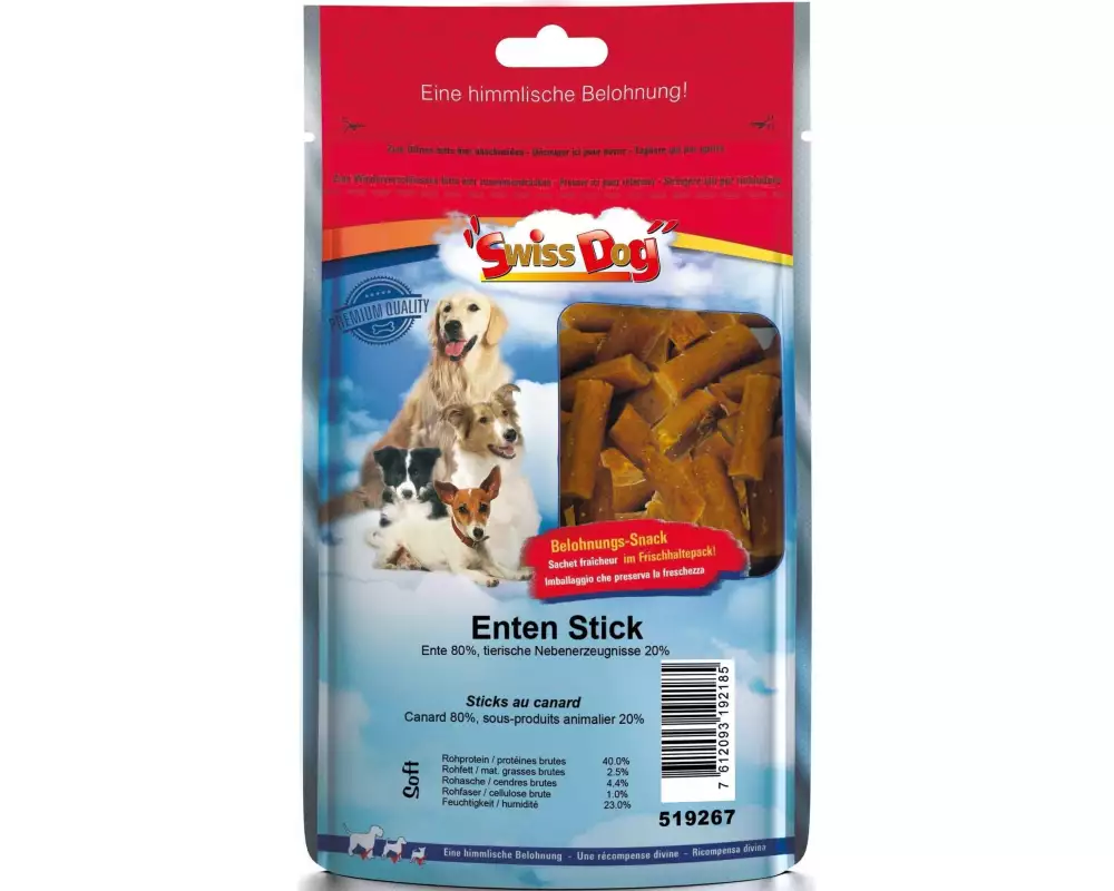 SwissDog Leckerli Enten Stick, 600 g