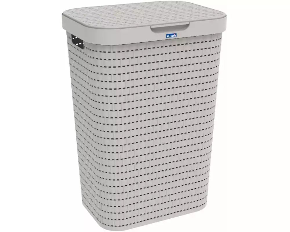 Rotho Wäschesammler Country 55 l, Beige