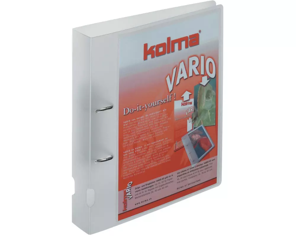 Kolma Ringbuch Vario A4 KolmaFlex 4 cm, Transparent
