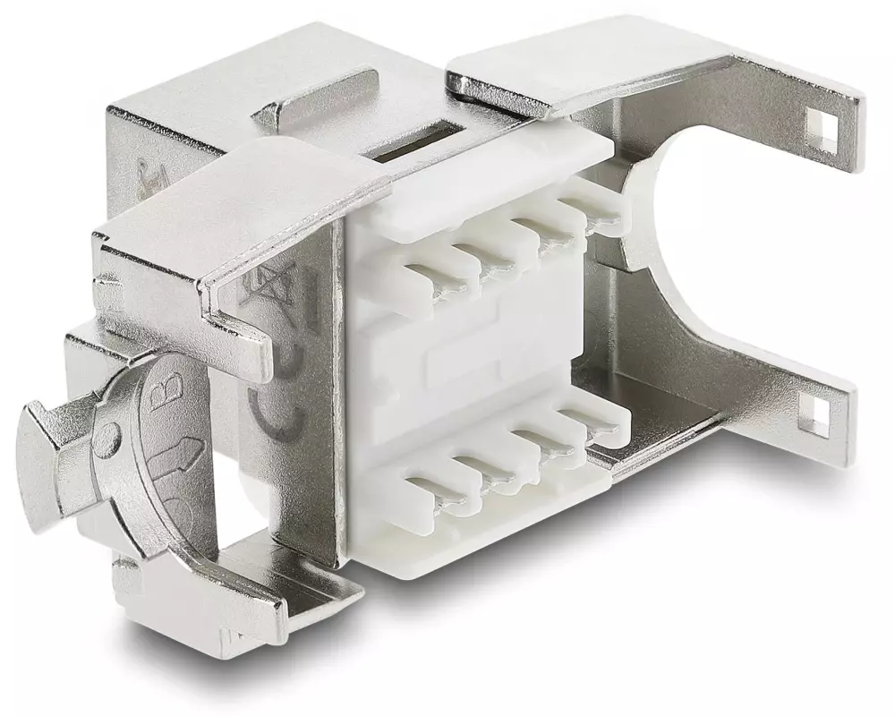 Delock Keystone-Modul RJ45 Buchse zu LSA Cat.6A geschirmt