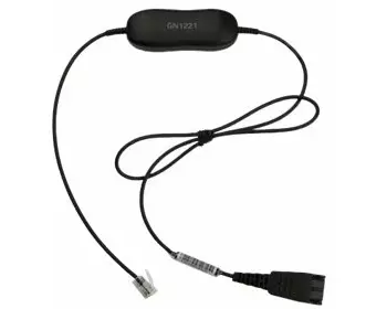 JABRA Smart Cord QD to RJ9 straight 0.8 meters with 8-position switch configurator for STD Variants Headset