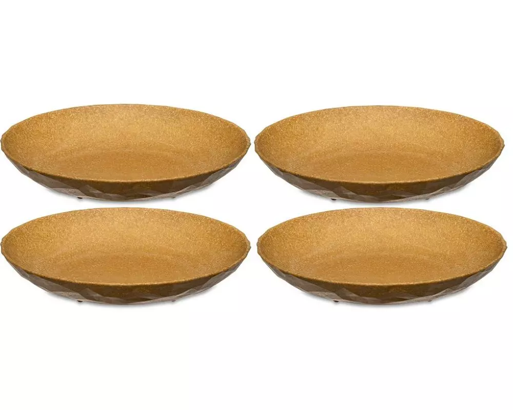Koziol Suppen- & Pastateller Club 4 Stück, Beige/Hellbraun