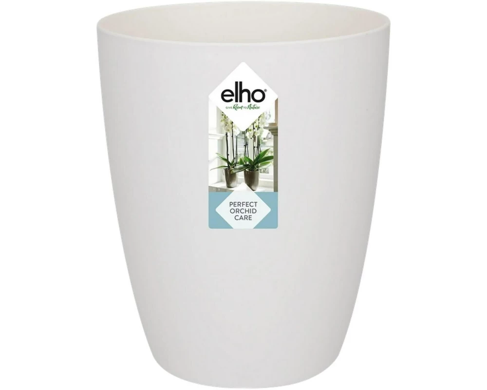 Elho Blumentopf Brussels Orchidee Hoch 1.3 l, Weiss