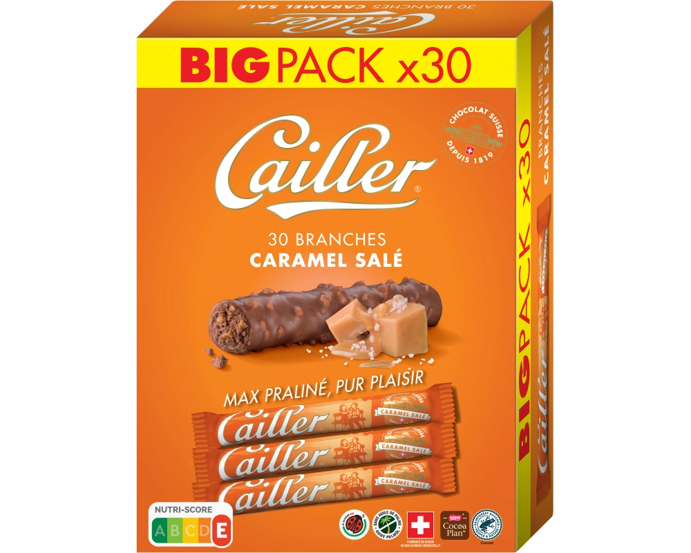 CAILLER Branches Caramel 333180 23g, 30 Stk.