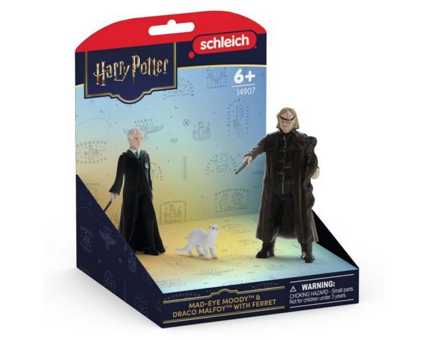 Schleich Mad-Eye Moody und Draco Malfoy mit Frettchen