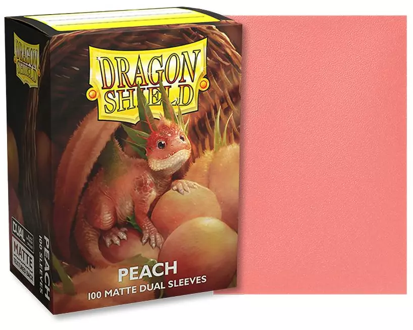 Dragon Shield Kartenhülle Dual Matte: Peach Standardgrösse Pfirsich 100