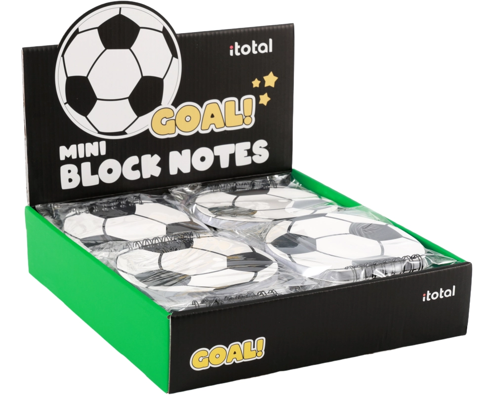 I-TOTAL Notizblock Mini 11x11.7cm XL2050G Fussball
